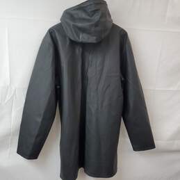 Stutterheim Raincoats Black Hooded Full Snap Men's XL alternative image