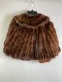 Rougier Women Brown Fur Cape Coat M image number 2