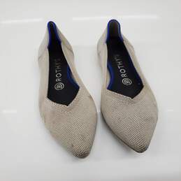 Rothy's Gray Knit Pointed Toe Women's Flats Size 8