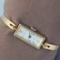 Pedre 17 Jewels Gold Tone Vintage Manual Wind Bracelet Watch image number 3
