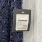 NWT Womens Blue Sleeveless Round Neck Shiny Bodycon Dress Size Medium image number 3