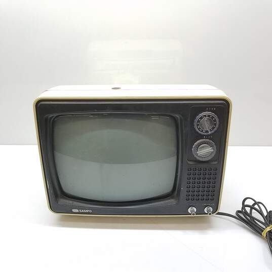 Vintage Sampo B-1201BW 12in CRT TV Untested image number 1