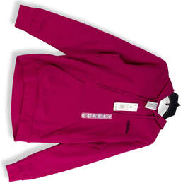 NWT Mens Purple Long Sleeve Kangaroo Pockets Stretch Pullover Hoodie Size M