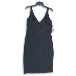 NWT Laundry By Shelli Segal Womens Black Sleeveless Back Zip Sheath Dress Sz 10