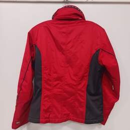Spyder Red Full Zip Waterproof Jacket Women's Size 6 alternative image