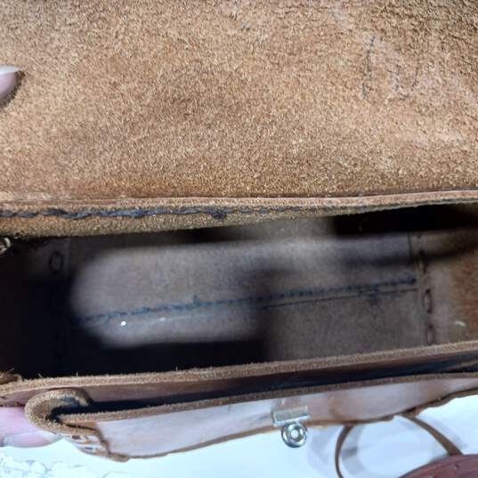 Bundle Of 2 Brown Embossed Handbags & 1 Brown Wallet image number 2