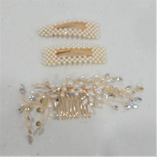 Women's Bridal Special Occasion Hair Accessories Tiara Crowns Combs Clips Barrettes image number 3