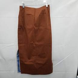Diane Von Furstenberg Patch Pocket Pencil Skirt (Brown) Women's Size 4 NWT alternative image