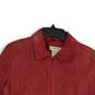 Coldwater Creek Womens Red Spread Collar Long Sleeve Full-Zip Jacket Size Medium image number 3