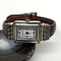 Designer Brighton Hamilton Silver-Tone Square Dial Bracelet Wristwatch image number 1