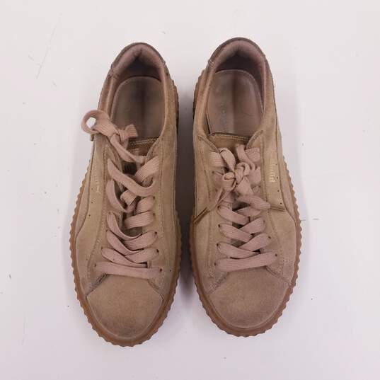 Puma x Fenty by Rhianna Suede Creepers Sneakers Oatmeal 8 image number 7