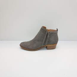 Lucky Brand Janie Perforated Ankle Boots Grey 8.5 alternative image