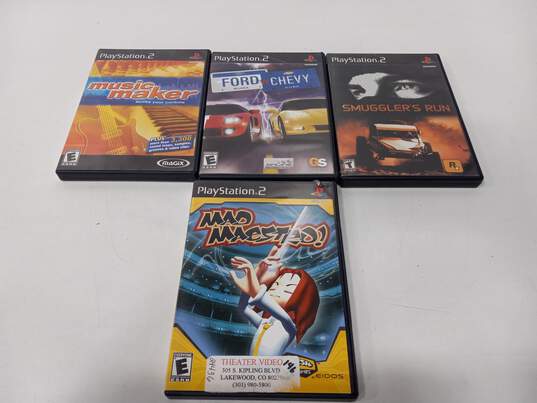 Lot of 4 Assorted Sony PlayStation 2 Video Games image number 1