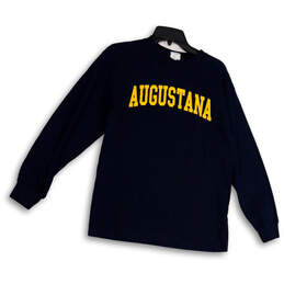Womens Blue Augustana Crew Neck Long Sleeve Pullover Sweatshirt Size Medium