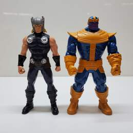 Lot of 2 Marvel Thor + Thanos Action Figure