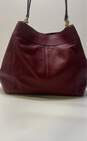 Coach Edie Lexy Leather Shoulder Bag Washed Red image number 2