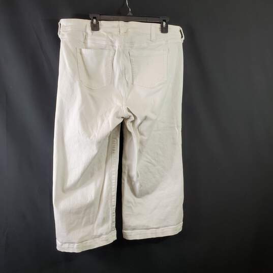 Torrid Women White Button Fly Jeans Sz14 image number 2