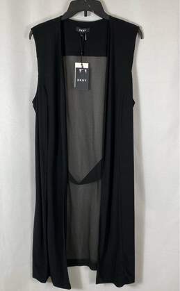 DKNY Black Sleeveless Blouse - Size Large