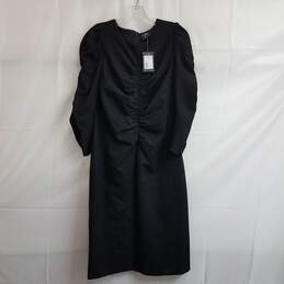 Kate Spade New York Black Ruched Ponte Dress Size 10