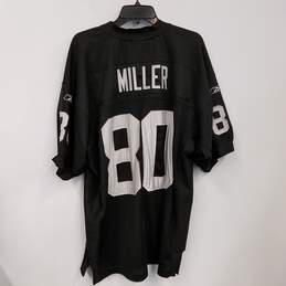 Mens Black Las Vegas Raiders Zach Miller #80 Football NFL Jersey Size 50 alternative image