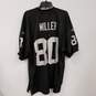 Mens Black Las Vegas Raiders Zach Miller #80 Football NFL Jersey Size 50 image number 2
