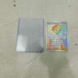 Pokemon TCG Roseanne's Backup Rainbow Secret Rare Trainer Card 180/172
