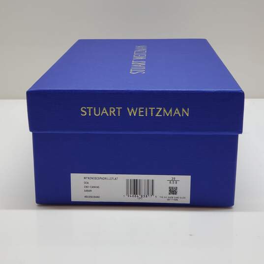 Stuart Weitzman Red Canvas Espadrille Slip On W/ Box WM Size 8.5 image number 8