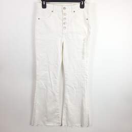 American Eagle Women White Denim Jeans Sz 6 NWT