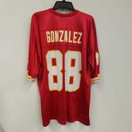 Mens Red Kansas City Chiefs Tony Gonzalez #88 Football NFL Jersey Size L alternative image