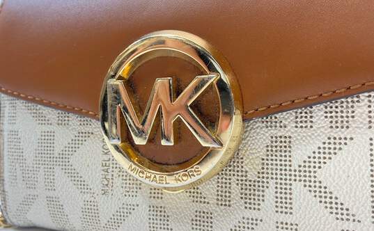 Michael Kors Monogrammed Crossbody Bag Brown, Khaki image number 2