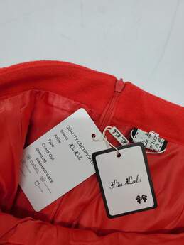 Liu Lala Fashion Red Midi Skirt Women's Size L NWT alternative image