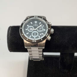Designer Invicta 1203 Silver-Tone Stainless Steel Round Analog Wristwatch