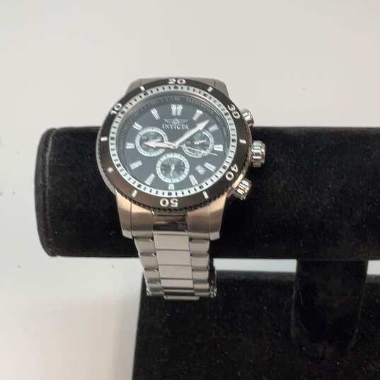 Designer Invicta 1203 Silver-Tone Stainless Steel Round Analog Wristwatch image number 1