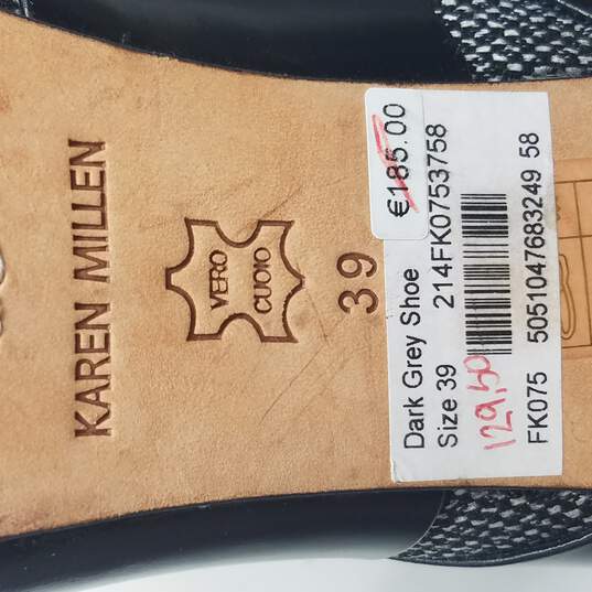 Karen Miller Women's Black Leather Heels Size 8.5 image number 8