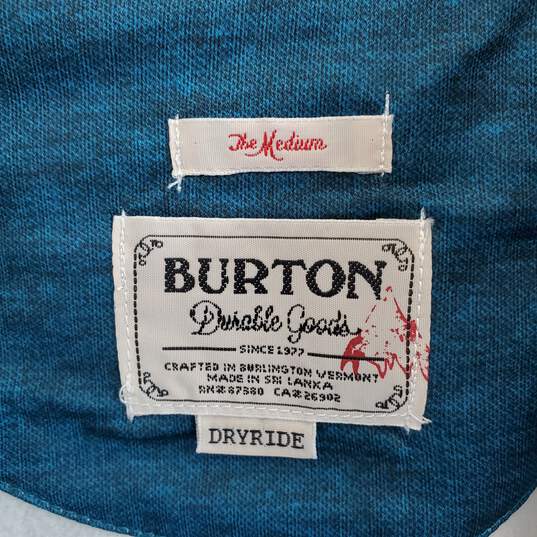 Burton Turquoise Full Zip Hoodie WM Size M image number 3