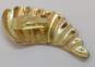 Robin Kahn & Vintage Goldtone Ridged Statement Clip On Earrings & Omega Chain Bracelet 50.1g image number 3