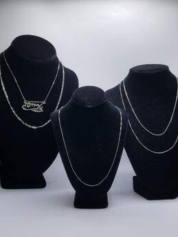 Sterling Silver 15 1/2 - 19 in Necklace Bundle 5 pcs 15.1g
