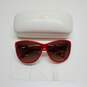 AUTHENTICATED CHLOE CE602S RED CAT EYE SUNGLASSES W/ CASE image number 1