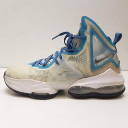 Nike LeBron 19 Space Jam Sweatsuit (GS) Athletic Shoes White Blue DD0418-100 Size 7Y Women's Size 8.5 alternative image