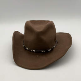 Mens WPL4384 Brown Wool Outback Crushable Cowboy Hat Size X-Large