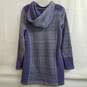 Prana Women's Meryl Sweater Dress Large Purple Hooded Fairisle Knit Pattern Tunic Size L image number 2