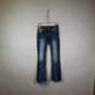 Womens Medium Wash Embellished Pockets Denim Bootcut Leg Jeans Size 25 image number 1