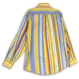 NWT Alex Cannon Mens Multicolor Striped Long Sleeve Button-Up Shirt Size Large alternative image