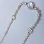Sterling Silver FW Pearl Various W/Shapes 22inch Necklace 23.7g image number 1
