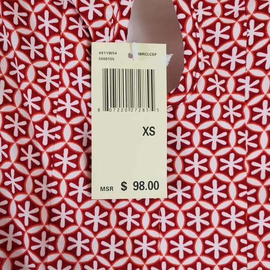 Max Studio Women Printed Red Dress XS NWT image number 3