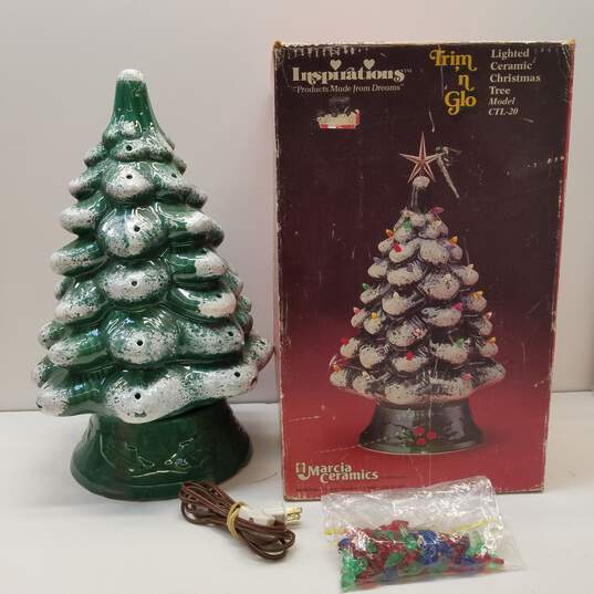 Marcia Ceramics Christmas Tree CTL-20-COLD AS IS, CHIPPED image number 2