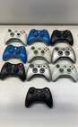 Microsoft Xbox 360 controllers - Lot of 10, mixed color >>FOR PARTS OR REPAIR<< image number 1