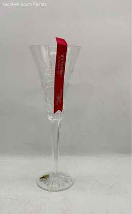 Waterford Crystal Snowflake Wishes Clear Engraved Joy Toasting Flute Wine Glass alternative image