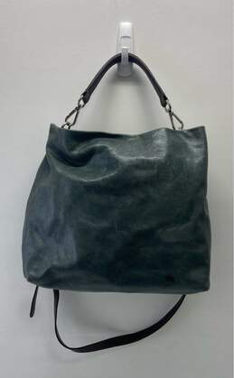 Gianni Chiarini Green Leather Shoulder Tote Bag alternative image