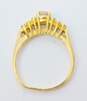 Romantic 10K Yellow Gold CZ Ring 2.1g image number 3